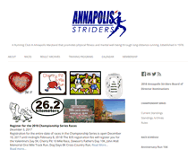 Tablet Screenshot of annapolisstriders.org